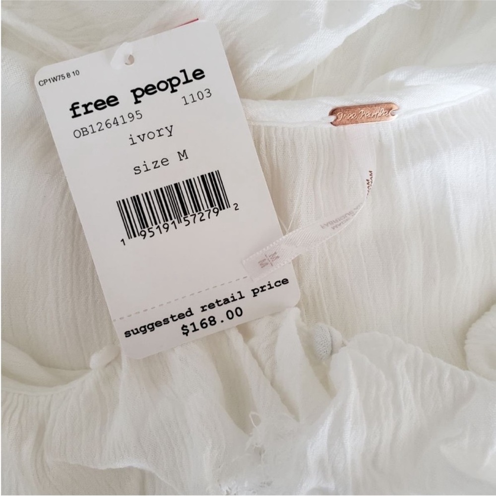 Free People Dreamy White Maxi Ruffle Sweet Darlin Dress - Picture 13 of 14